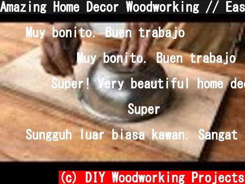 Amazing Home Decor Woodworking // Easy DIY Craft Ideas  (c) DIY Woodworking Projects