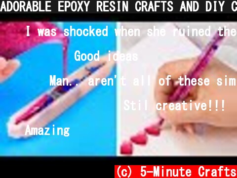 ADORABLE EPOXY RESIN CRAFTS AND DIY CANDLES YOU WILL LOVE  (c) 5-Minute Crafts