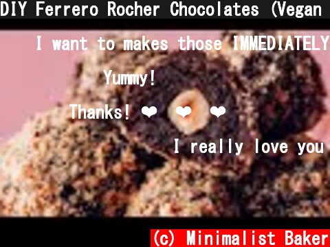 DIY Ferrero Rocher Chocolates (Vegan + GF) | Minimalist Baker Recipes  (c) Minimalist Baker