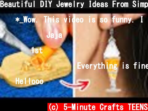 Beautiful DIY Jewelry Ideas From Simple Things  (c) 5-Minute Crafts TEENS
