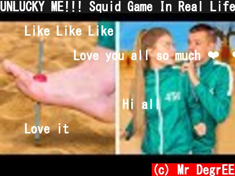 UNLUCKY ME!!! Squid Game In Real Life | Funny Situations & DIY Ideas by Mr Degree  (c) Mr DegrEE