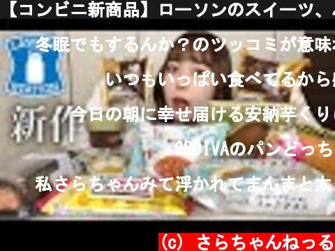 【コンビニ新商品】ローソンのスイーツ、パン、アイスを爆食い！【モッパン】  (c) さらちゃんねっる