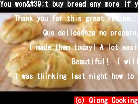 You won't buy bread any more if you got this recipe | Extremely delicious | Coconut flower bread  (c) Qiong Cooking