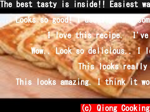 The best tasty is inside!! Easiest way to make puff pastry bread! Simple ingredients! No oven  (c) Qiong Cooking