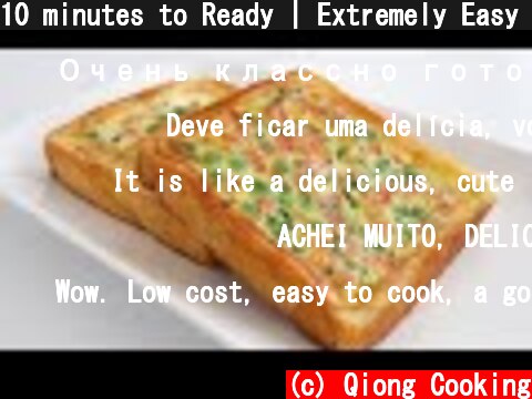 10 minutes to Ready | Extremely Easy and Healthy | Delicious breakfast  (c) Qiong Cooking