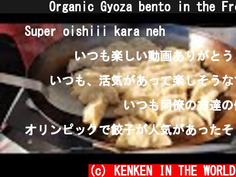 🇯🇵🇫🇷Organic Gyoza bento in the French market/フランス🇫🇷マルシェでぎょうざ弁当を作ってみたらどえらい行列が。ジェームスは人生初餃子  (c) KENKEN IN THE WORLD