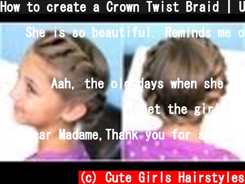 How to create a Crown Twist Braid | Updo Hairstyles  (c) Cute Girls Hairstyles