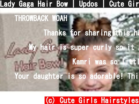 Lady Gaga Hair Bow | Updos | Cute Girls Hairstyles  (c) Cute Girls Hairstyles