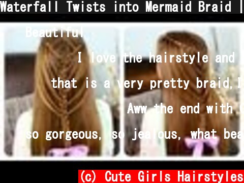 Waterfall Twists into Mermaid Braid | Cute Girls Hairstyles  (c) Cute Girls Hairstyles