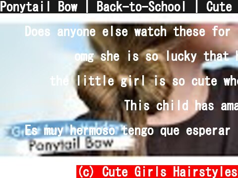 Ponytail Bow | Back-to-School | Cute Girls Hairstyles  (c) Cute Girls Hairstyles