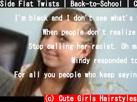 Side Flat Twists | Back-to-School | Cute Girls Hairstyles  (c) Cute Girls Hairstyles
