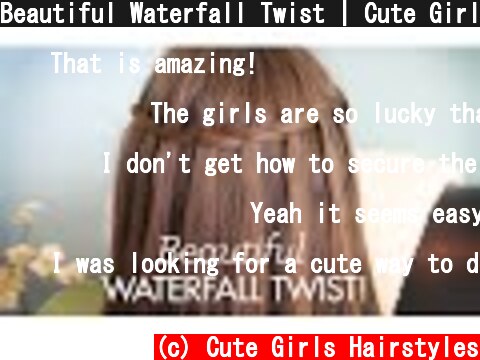 Beautiful Waterfall Twist | Cute Girls Hairstyles  (c) Cute Girls Hairstyles