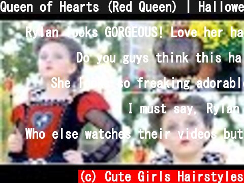 Queen of Hearts (Red Queen) | Halloween Hairstyles  (c) Cute Girls Hairstyles