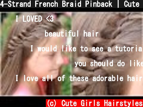 4-Strand French Braid Pinback | Cute Girls Hairstyles  (c) Cute Girls Hairstyles
