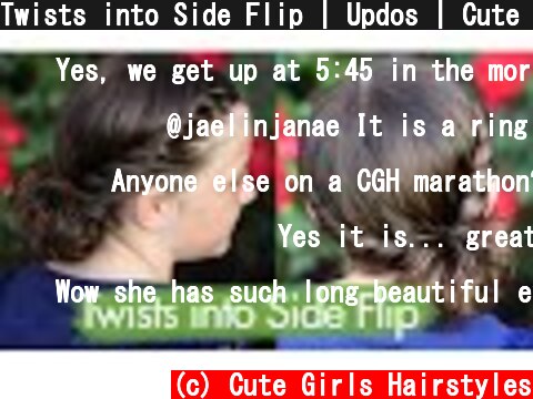 Twists into Side Flip | Updos | Cute Girls Hairstyles  (c) Cute Girls Hairstyles
