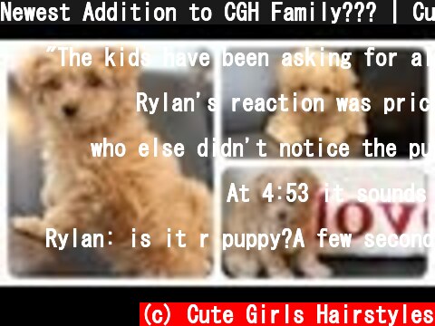 Newest Addition to CGH Family??? | Cute Girls Hairstyles  (c) Cute Girls Hairstyles