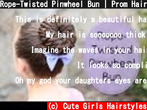 Rope-Twisted Pinwheel Bun | Prom Hairstyles  (c) Cute Girls Hairstyles