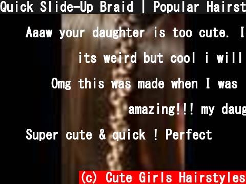 Quick Slide-Up Braid | Popular Hairstyles | Cute Girls Hairstyles  (c) Cute Girls Hairstyles