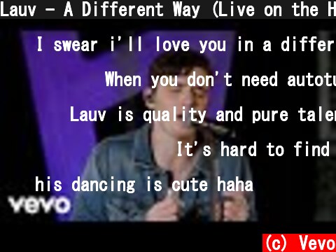 Lauv - A Different Way (Live on the Honda Stage at iHeartRadio Austin)  (c) Vevo