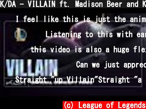 K/DA - VILLAIN ft. Madison Beer and Kim Petras (Official Concept Video - Starring Evelynn)  (c) League of Legends