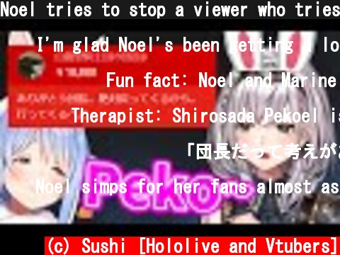 Noel tries to stop a viewer who tries to cheat on her at all cost【Hololive/Eng sub】  (c) Sushi [Hololive and Vtubers]