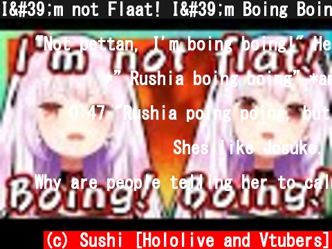 I'm not Flaat! I'm Boing Boing!【Hololive/Eng sub】【Uruha Rushia】  (c) Sushi [Hololive and Vtubers]