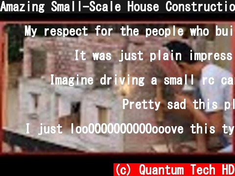Amazing Small-Scale House Construction | From Foundation To Last Detail | 100 Days = 1 Floor  (c) Quantum Tech HD