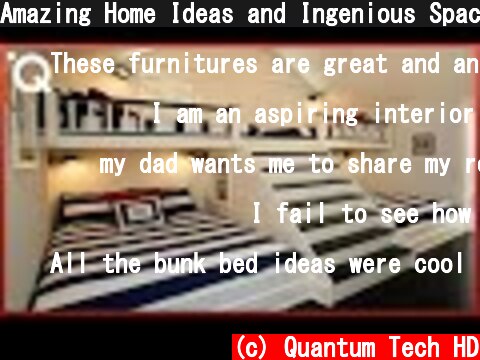 Amazing Home Ideas and Ingenious Space Saving Designs ▶6  (c) Quantum Tech HD