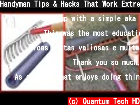 Handyman Tips & Hacks That Work Extremely Well ▶3  (c) Quantum Tech HD