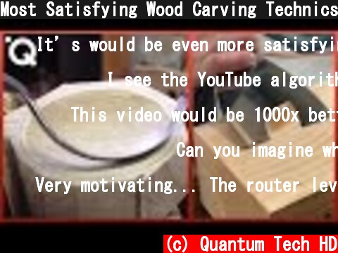 Most Satisfying Wood Carving Technics And Woodworking Tools  (c) Quantum Tech HD