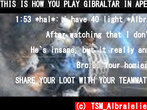 THIS IS HOW YOU PLAY GIBRALTAR IN APEX LEGENDS!!! | Albralelie  (c) TSM_Albralelie
