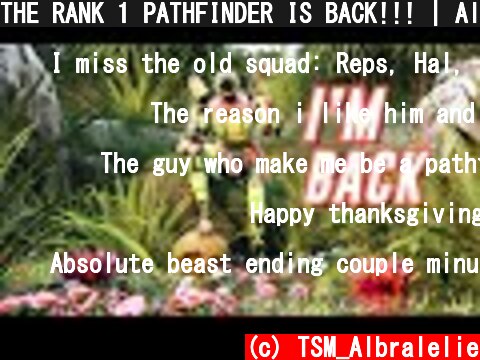 THE RANK 1 PATHFINDER IS BACK!!! | Albralelie  (c) TSM_Albralelie