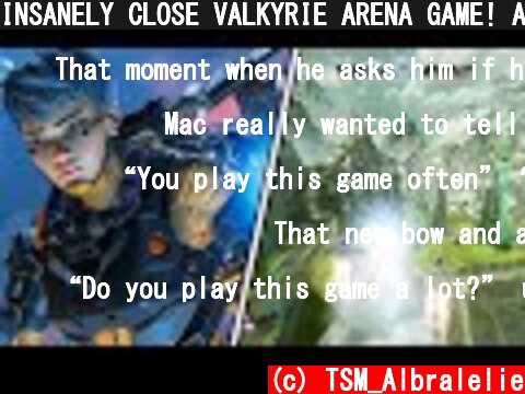 INSANELY CLOSE VALKYRIE ARENA GAME! APEX LEGENDS SEASON 9 FOOTAGE! | Albralelie  (c) TSM_Albralelie