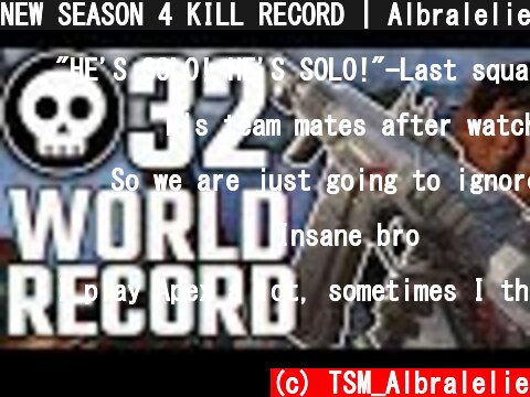 NEW SEASON 4 KILL RECORD | Albralelie  (c) TSM_Albralelie