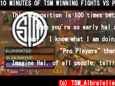 10 MINUTES OF TSM WINNING FIGHTS VS PRO PLAYERS!!! | Albralelie  (c) TSM_Albralelie
