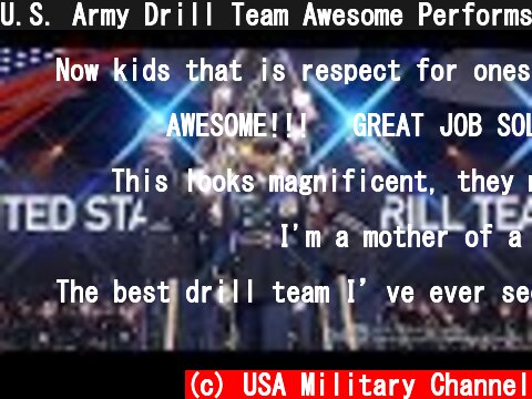 U.S. Army Drill Team Awesome Performs - Celebrating America's Army 2018  (c) USA Military Channel