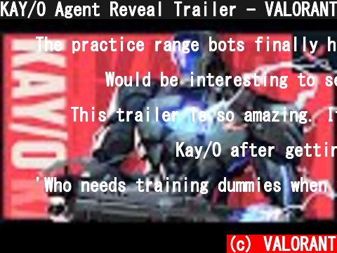KAY/O Agent Reveal Trailer - VALORANT  (c) VALORANT