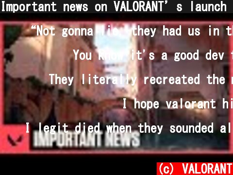 Important news on VALORANT’s launch date  (c) VALORANT