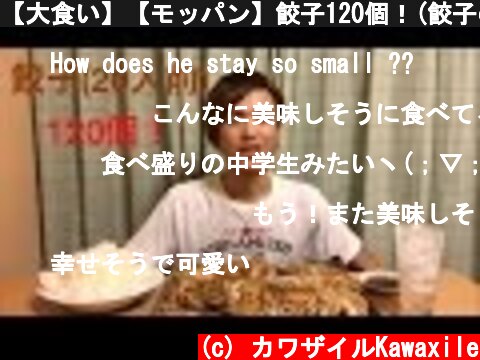 【大食い】【モッパン】餃子120個！(餃子の王将さん)【カワザイル】  (c) カワザイルKawaxile