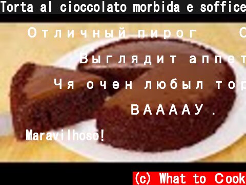 Torta al cioccolato morbida e soffice # 188  (c) What to Сook