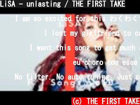 LiSA - unlasting / THE FIRST TAKE  (c) THE FIRST TAKE