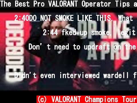 The Best Pro VALORANT Operator Tips and Tricks | DECODED  (c) VALORANT Champions Tour