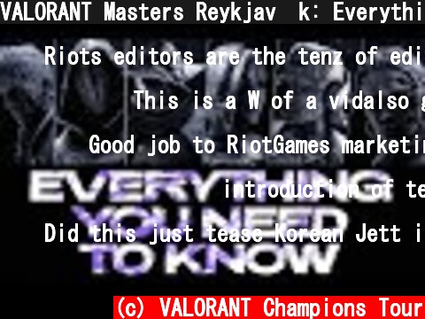 VALORANT Masters Reykjav�k: Everything You Need To Know  (c) VALORANT Champions Tour