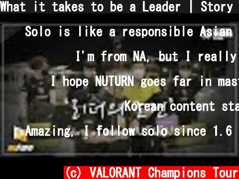 What it takes to be a Leader | Story of team NUTURN | VALORANT Masters KR  (c) VALORANT Champions Tour