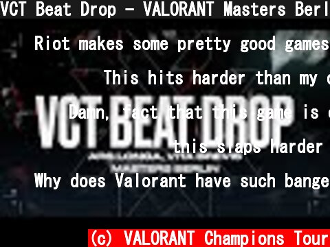 VCT Beat Drop - VALORANT Masters Berlin - Audio Visualizer  (c) VALORANT Champions Tour