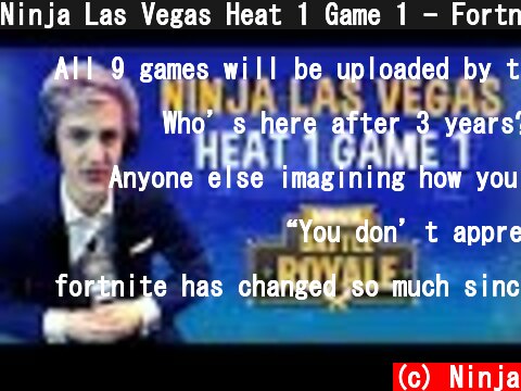 Ninja Las Vegas Heat 1 Game 1 - Fortnite Battle Royale Gameplay  (c) Ninja