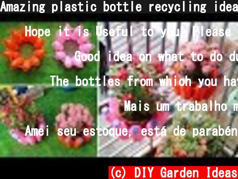 Amazing plastic bottle recycling idea, Hanging Flower Pots | Garden ideas  (c) DIY Garden Ideas
