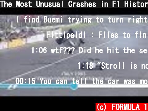 The Most Unusual Crashes in F1 History  (c) FORMULA 1