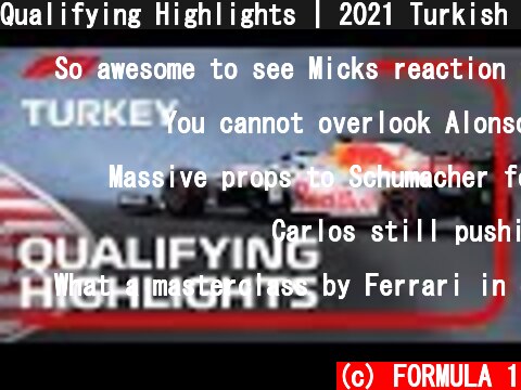 Qualifying Highlights | 2021 Turkish Grand Prix  (c) FORMULA 1