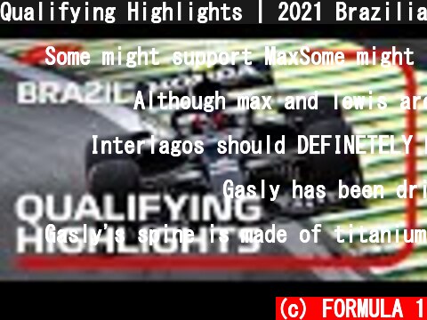 Qualifying Highlights | 2021 Brazilian Grand Prix  (c) FORMULA 1